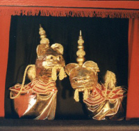 The dancing Thai Lions in the Ramakien